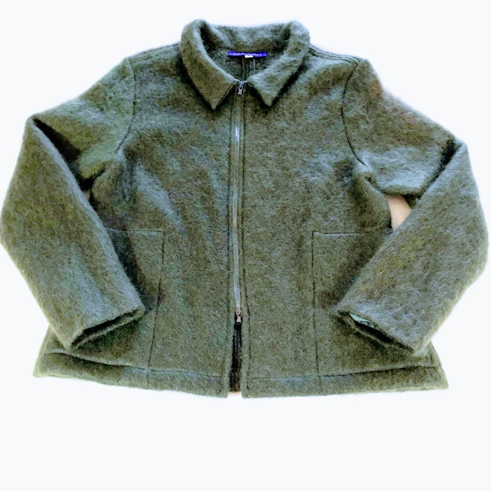 Andrea Reynders Repurposed Wool Full Zip Jacket - Picture 4 of 6
